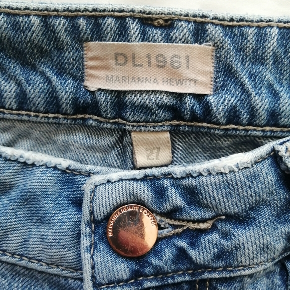 DL1961 Hepburn High Rise Wide Leg Cropped Jeans in Humboldt 27 - Picture 13 of 16